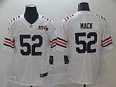 Nike Bears 52 Khalil Mack White 2019 100th Season Alternate Classic Vapor Untouchable Limited Jersey,baseball caps,new era cap wholesale,wholesale hats